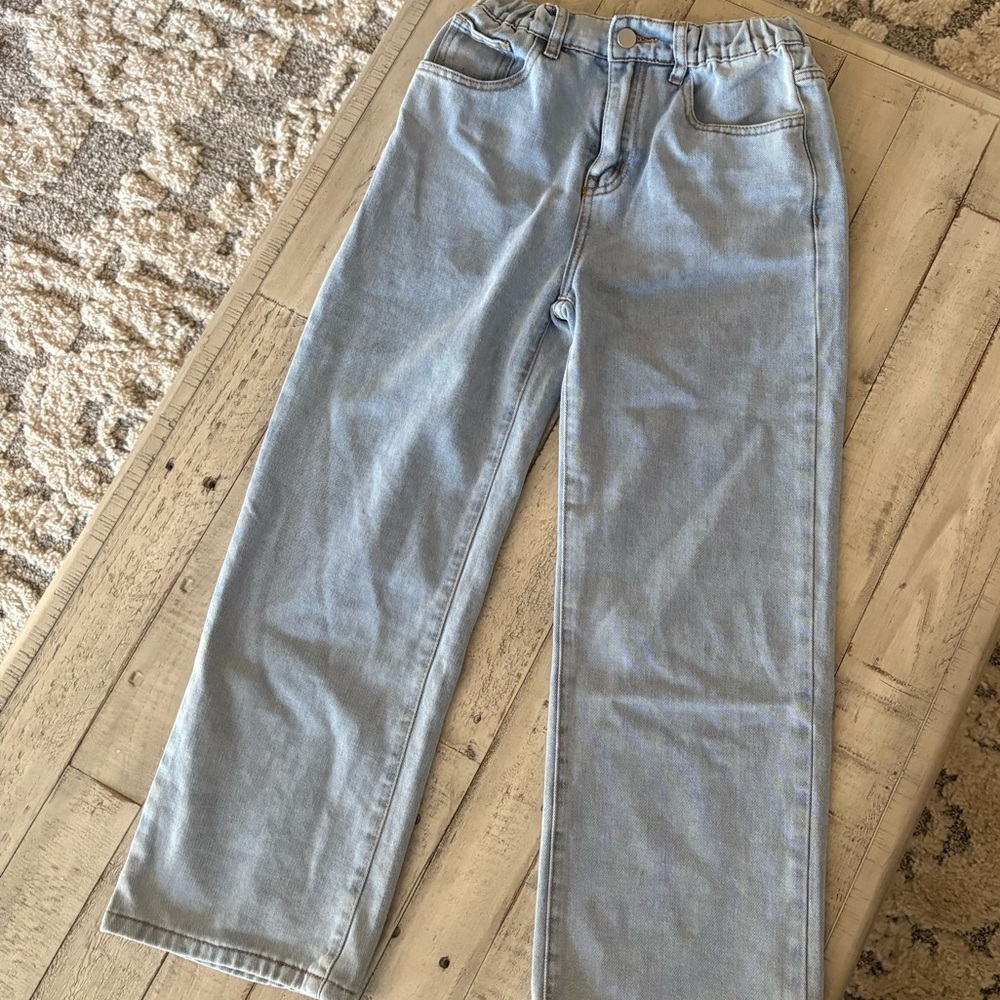 SHEIN Classic Blue Denim Pants
